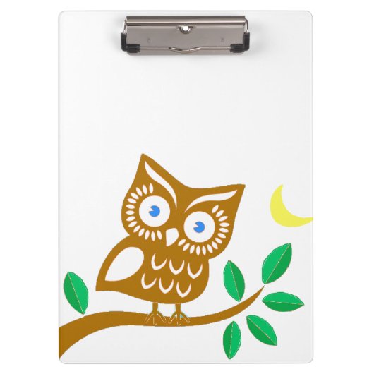 Porte-bloc Hibou mignon (Devant)
