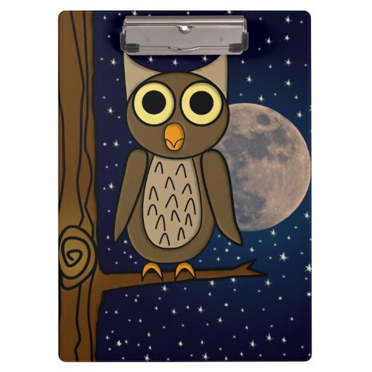 Porte-bloc Hibou nocturne (Devant)
