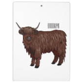 Porte-bloc Highland cow (Dos)