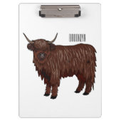 Porte-bloc Highland cow (Devant)