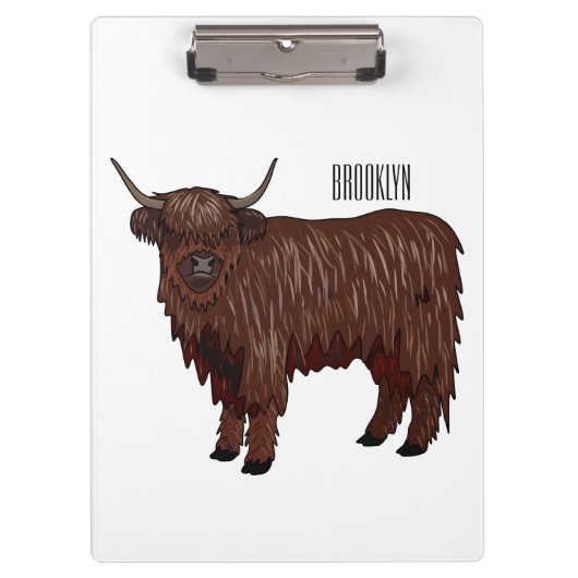 Porte-bloc Highland cow (Devant)