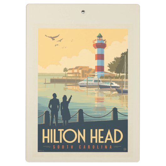 Porte-bloc Hilton Head | Caroline du Sud (Dos)