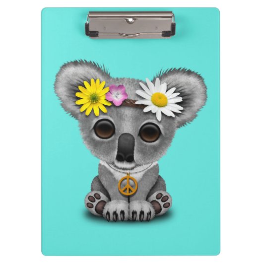 Porte-bloc Hippie mignonne de koala de bébé (Devant)