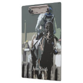 Porte-bloc Hippocampe Avec Jockey En Porte - bloc Bleu (Gauche)