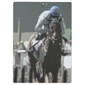 Porte-bloc Hippocampe Avec Jockey En Porte - bloc Bleu (Dos)