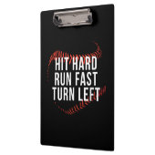 Porte-bloc Hit Hard Run Fast Turn Left Drôle Lecteur De Baseb (Gauche)
