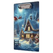 Porte-bloc Hiver/Père Noël/Noël/Neige (Gauche)