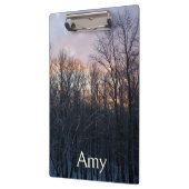 Porte-bloc Hiver Sunrise I Pastel Paysage naturel (Gauche)