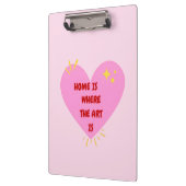 Porte-bloc Home Is Where The Art Is – Cute Heart Inspirationa (Gauche)