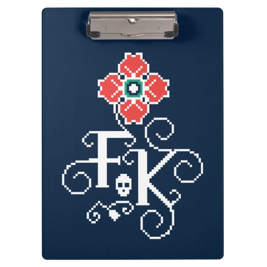 Porte-bloc Hommage floral de Frida Kahlo | (Devant)