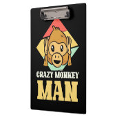 Porte-bloc Homme fou de singe (Gauche)
