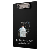 Porte-bloc Homme tenant le cheval Porte - bloc foncé (Gauche)