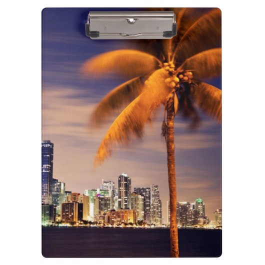 Porte-bloc Horizon des Etats-Unis, la Floride, Miami au (Devant)