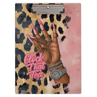 Porte-bloc Horloge Ce Journal De Thé