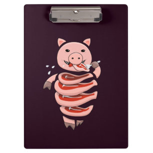 Porte-bloc Horreur ironique déplaisante de porc