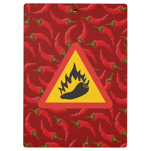 Porte-bloc Hot pepper danger (Dos)