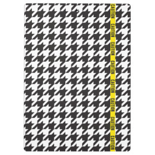 Porte-bloc Houndstooth enveloppé dans la prudence