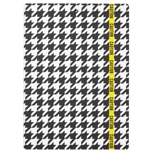 Porte-bloc Houndstooth enveloppé dans la prudence (Dos)