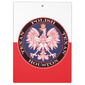 Porte-bloc Houston Round Polonais Texan (Dos)