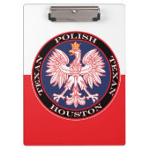 Porte-bloc Houston Round Polonais Texan (Devant)