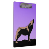 Porte-bloc Howling Wolf at Sunset - Art faunique original (Swatch)