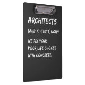 Porte-bloc Humour d'architecte – Nous corrigeons vos choix de (Swatch)