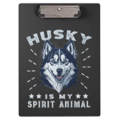 Porte-bloc Husky Est Mon Esprit Animal Majestic Husky Chien (Devant)