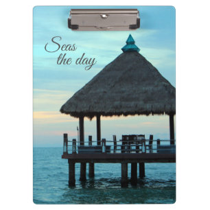 Porte-bloc Hutte de Tiki de plage