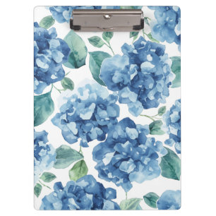 Porte-bloc Hydrangea Blues   Motif de fleurs Fleurs en aquare