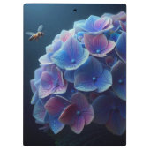 Porte-bloc Hydrangeas Floral Purple et Bleu (Dos)