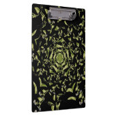 Porte-bloc Hypnose de nature verte et noire fractale (Swatch)