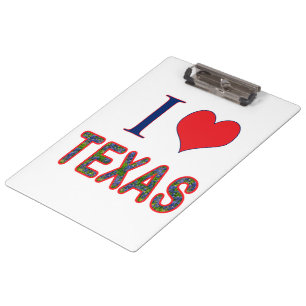 Porte-bloc I (Coeur) Love Texas Bluebonnet