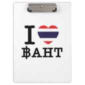 Porte-bloc I Heart (Amour) Baht (Devant)