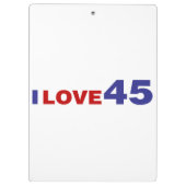 Porte-bloc I Love 45 (Dos)