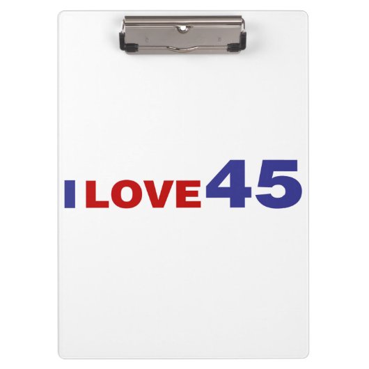 Porte-bloc I Love 45 (Devant)