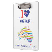 Porte-bloc "I LOVE AUSTRALIA" Australia Day 26 janvier (Gauche)