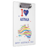 Porte-bloc "I LOVE AUSTRALIA" Australia Day 26 janvier (Swatch)