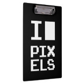 Porte-bloc I Love Pixels, design geek, art des pixels (Swatch)