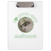 Porte-bloc I Love Thai Green Curry ... Thaïlande (Devant)