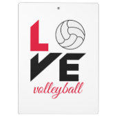 Porte-bloc I Love volleyball (Dos)