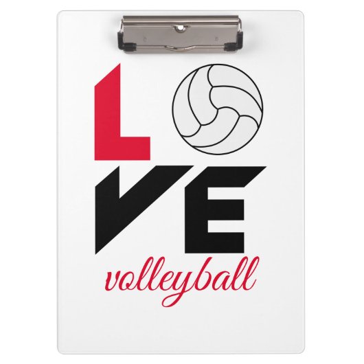 Porte-bloc I Love volleyball (Devant)
