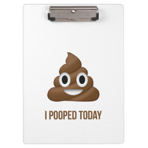 Porte-bloc I Pooped aujourd'hui Emoji Brown drôle