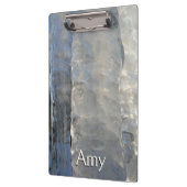 Porte-bloc Icicles Abstrait Blue Winter Photographie (Gauche)