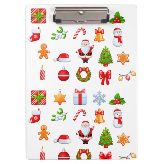 Porte-bloc Icônes de Noël doux Design (Devant)