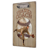 Porte-bloc Idées de cadeaux de coach de baseball à l'aspect a (Gauche)