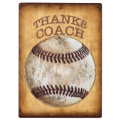 Porte-bloc Idées de cadeaux de coach de baseball à l'aspect a (Dos)