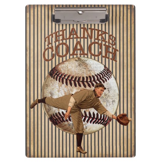 Porte-bloc Idées de cadeaux de coach de baseball à l'aspect a (Devant)