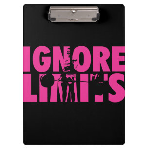 Porte-bloc IGNORE LIMITS - Motivation pour l'haltérophilie de