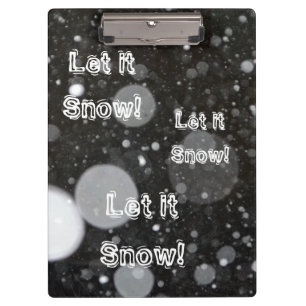 Porte-bloc Il neige sur un Arrière - plan enneigé
