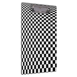 Porte-bloc Illusion d'optique Motif à carreaux Noir et Blanc
